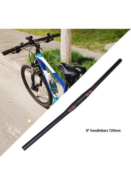 Strade Store Dağ Bisikleti Gidon Mtb 31.8mm Riser Bar Dh Bisiklet Yükseltici Barlar Parçaları 720MM 0 Derece (Yurt Dışından)