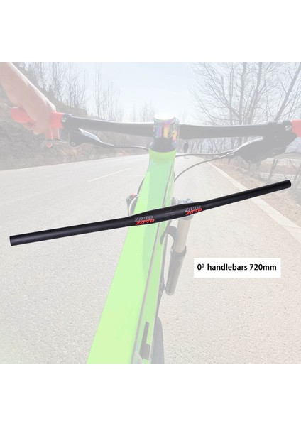 Strade Store Dağ Bisikleti Gidon Mtb 31.8mm Riser Bar Dh Bisiklet Yükseltici Barlar Parçaları 720MM 0 Derece (Yurt Dışından)