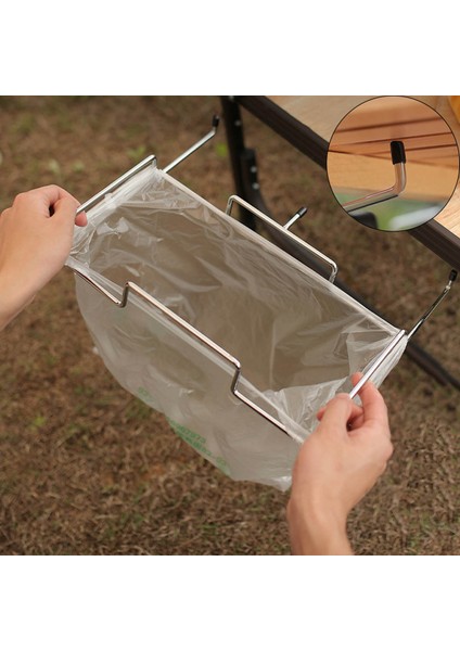 Çöp Çantası Tutucu Asılı Raf Açık Kapalı Dustbin Çanta Çerçeve Askı (Yurt Dışından) fiyatları