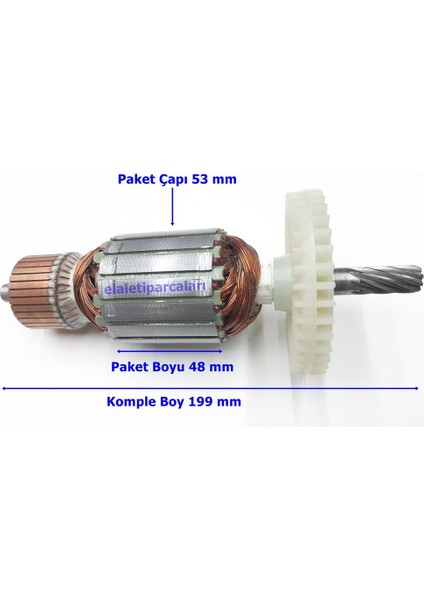 Tipi Gcm 12 Endüvi Rotor Kollektör