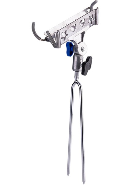 Otomatik Olta Tutucu Zemin Desteği Standı Balık Kutup Braketi Aracı Gümüş Kafa (Yurt Dışından)