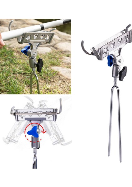 Otomatik Olta Tutucu Zemin Desteği Standı Balık Kutup Braketi Aracı Gümüş Kafa (Yurt Dışından) fiyatları