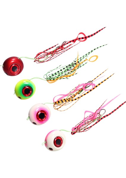 4x Glow Aydınlık Balıkçılık Kurşun Kafası Jig Snapper Deniz Balıkçılık Baits Lures 40G (Yurt Dışından)