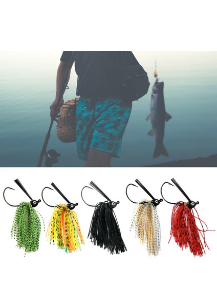 5 Adet Renkli Silikon Etekler Balıkçılık Yem Tuzlu Su Lure 10G Lures (Yurt Dışından) fırsatları