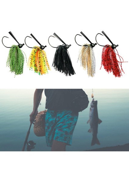 5 Adet Renkli Silikon Etekler Balıkçılık Yem Tuzlu Su Lure 10G Lures (Yurt Dışından) indirimleri