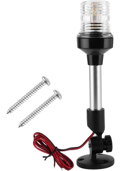 Fold Aşağı Navigasyon Işığı 2nm Görünürlük 12-24 V Yelkenli Yat Çapa Işık 9 Inç (Yurt Dışından)