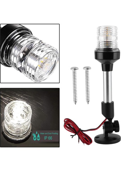 Fold Aşağı Navigasyon Işığı 2nm Görünürlük 12-24 V Yelkenli Yat Çapa Işık 9 Inç (Yurt Dışından) indirimleri