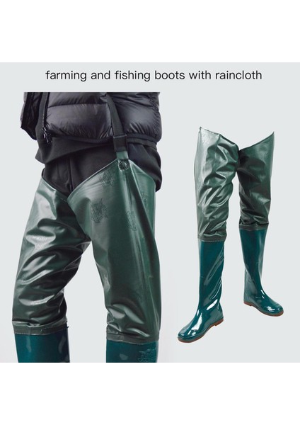 Strade Store Naylon Fly Kaba Balıkçı Kalça Waders ile Botlar Wading Çorap Botları Çorap 41 (Yurt Dışından)