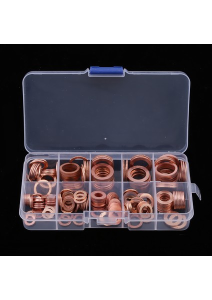 200 Adet Bakır Elektrik Yıkama Sızdırmazlık Yüzük Düz Conta Çeşitler Seti (Yurt Dışından) fiyatları