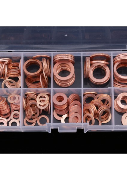 200 Adet Bakır Elektrik Yıkama Sızdırmazlık Yüzük Düz Conta Çeşitler Seti (Yurt Dışından) modelleri