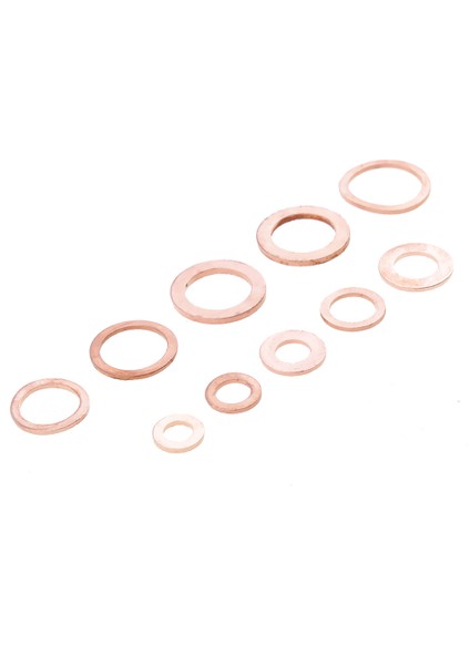 200 Adet Bakır Elektrik Yıkama Sızdırmazlık Yüzük Düz Conta Çeşitler Seti (Yurt Dışından) indirimleri