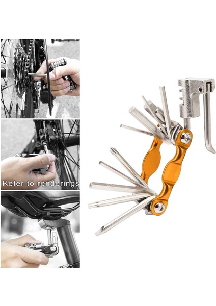 Taşınabilir Işlevli Bisiklet Onarım Aracı Set 11 In 1 Motosiklet Altın Için (Yurt Dışından) fırsatları