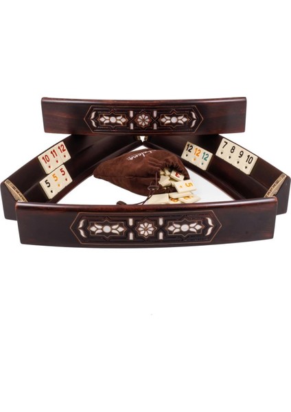 Sedef Kakmalı Oval Okey Takımı 4510