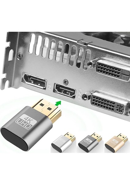 HDMI Uyumlu Sanal Ekran 4K Ddc Edıd Emulatör Adaptörü