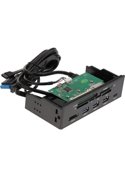 USB 3.0 Hub E-Sata Dashboard Çoklu Ön Panel Kart Okuyucu (Yurt Dışından)