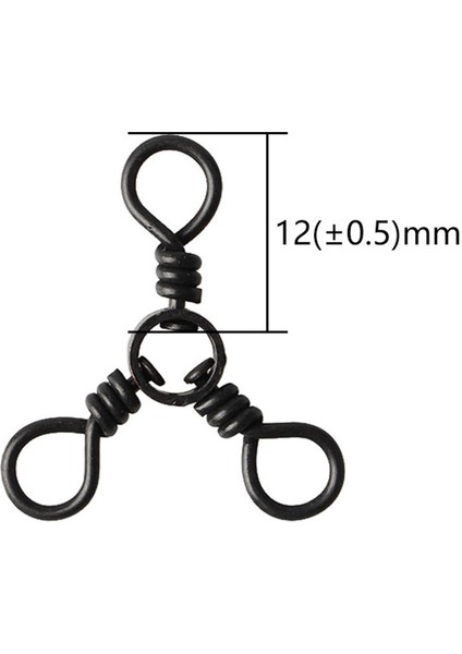 6/8/10 Adet 3 Yollu Haddeleme Varil Swivels Katı Teçhizat Halka Olta Konnektörü A (Yurt Dışından) indirimleri