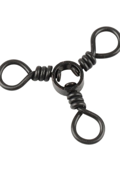 6/8 / 10 Adet 3 Yollu Haddeleme Arel Swivels Katı Teçhizat Halka Olta Konnektörü B (Yurt Dışından) fırsatları