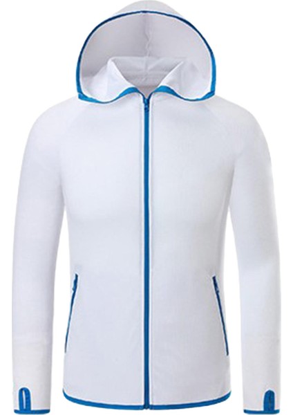 Balıkçılık Giyim Uzun Kollu Nefes Bisiklet Kamp Anti-Uv Giysileri L Beyaz (Yurt Dışından)