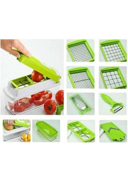 Nicer Dicer Plus 10 Parça Pratik Patates Soğan Sebze Dilimleyici Doğrayıcı fiyatları
