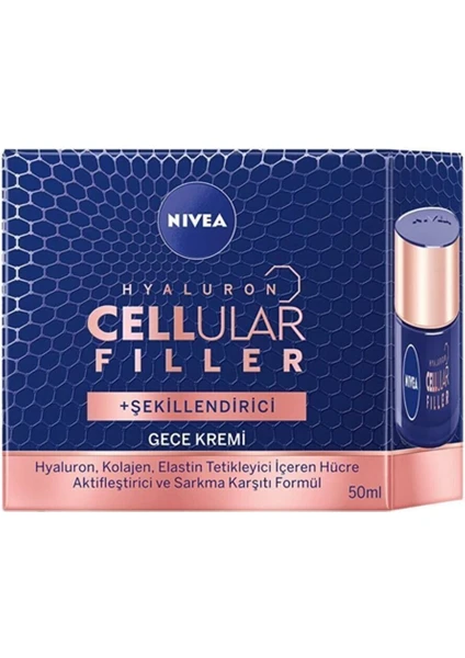 Hyaluron Cellular Filler Şekillendirici Gece Kremi 50ML