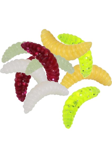 Balıkçılık Cazibesi Yumuşak Plastik Solucan Larva Grub Baits Tatlısu Mücadele 10 Adet (Yurt Dışından) modelleri