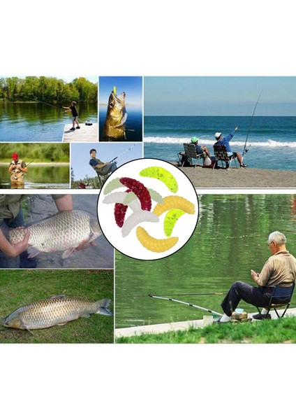 Balıkçılık Cazibesi Yumuşak Plastik Solucan Larva Grub Baits Tatlısu Mücadele 10 Adet (Yurt Dışından) fırsatları