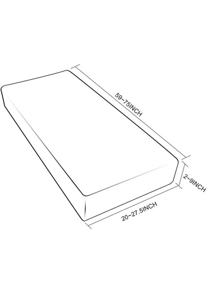 Emniyet Yastık Slipcover Koltuk Yastık Pad Kapak Bahçe Sandalyeleri Siyah-Size L (Yurt Dışından)