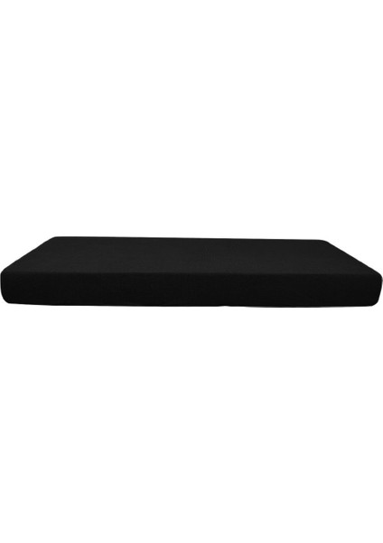 Emniyet Yastık Slipcover Koltuk Yastık Pad Kapak Bahçe Sandalyeleri Siyah-Size L (Yurt Dışından)