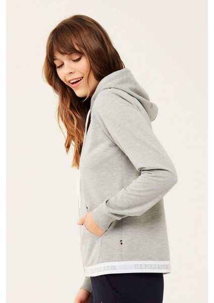 16599 Kadın Kapişonlu Gri Eşofman Üstü fiyatları