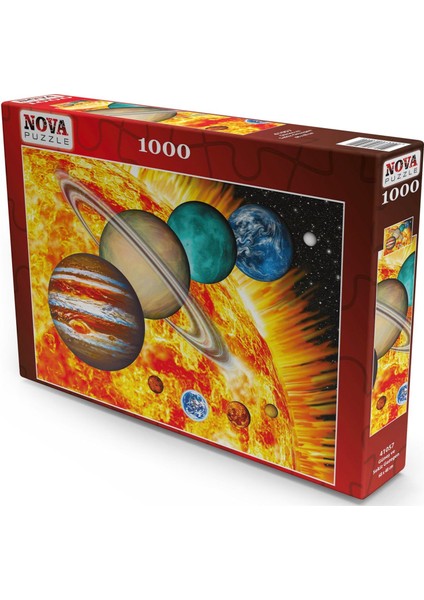 Nova Puzzle Nova 1000 Parça Güneş Sistemi ve Sekiz Gezegen Puzzle