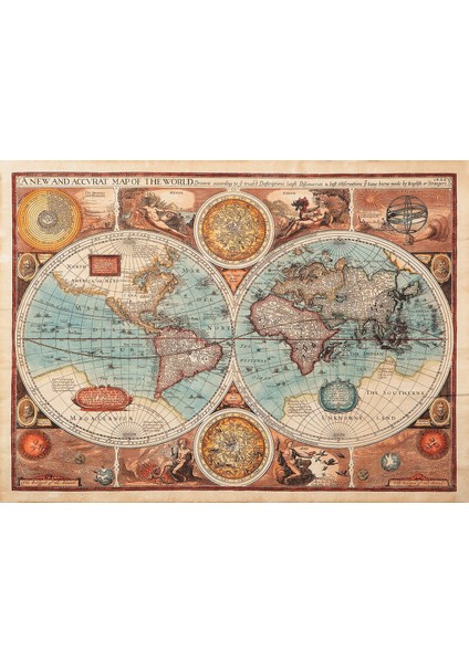 Puzzle 1000 Parça 1626 Eski Dünya Haritası - Andrey Burmakin