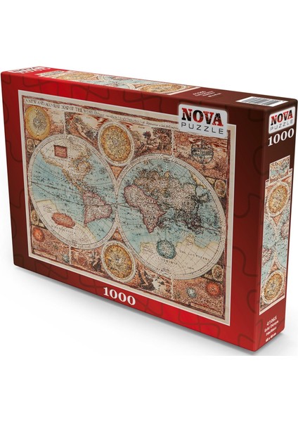 Puzzle 1000 Parça 1626 Eski Dünya Haritası - Andrey Burmakin fiyatları