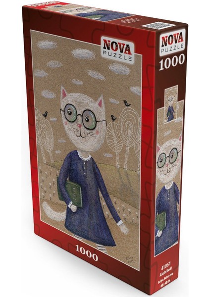 Nova Puzzle 1000 Parça Akıllı Kedi Puzzle - Sofya Saburova