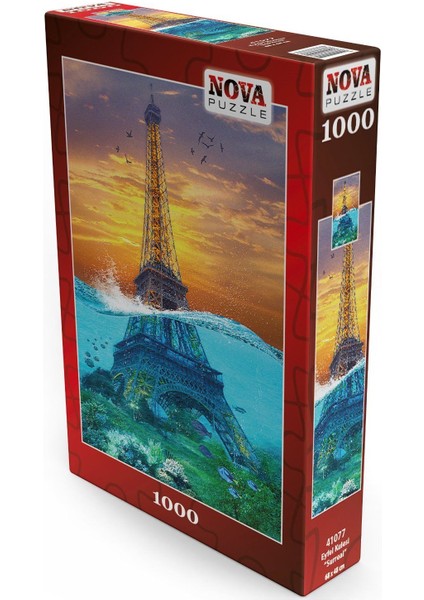 1000 Parça Sürreal Eyfel Kulesi Puzzle