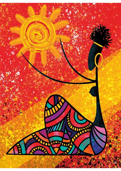 Puzzle 1000 Parça Güneş Ve Afrikalı Kadın - 41059