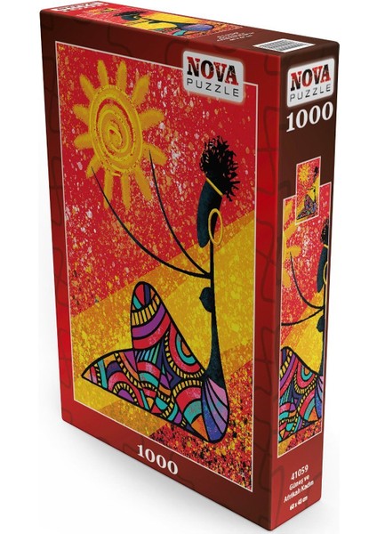 Puzzle 1000 Parça Güneş Ve Afrikalı Kadın - 41059