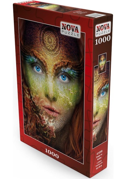 1000 Parça Doğa Ve Kadın Puzzle