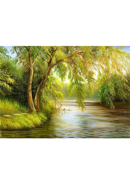 1000 Parça Dere Kenarında Salkım Söğüt Puzzle