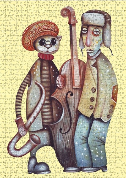 1000 Parça Jazz Grubu Puzzle - Eugene Ivanov
