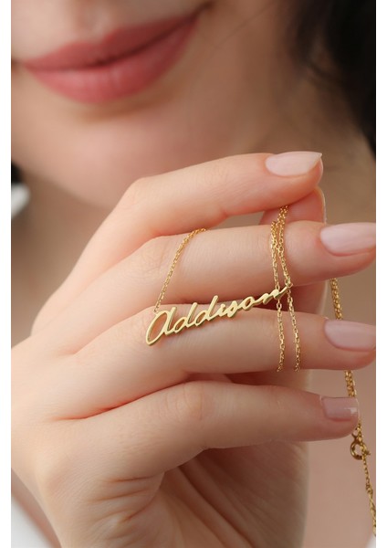 Gümüş Elyazılı Isim Kolye