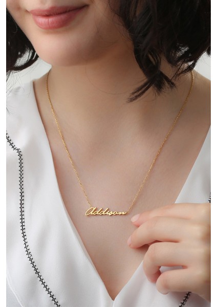 Gümüş Elyazılı Isim Kolye modelleri