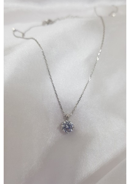 925 Ayar Gümüş Tektaş Kolye fırsatları