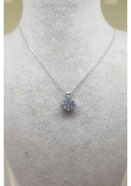 925 Ayar Gümüş Tektaş Kolye indirimleri