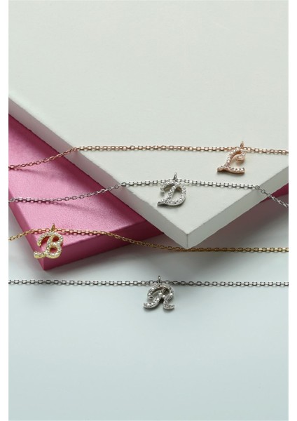 Gümüş Harf Kolye modelleri