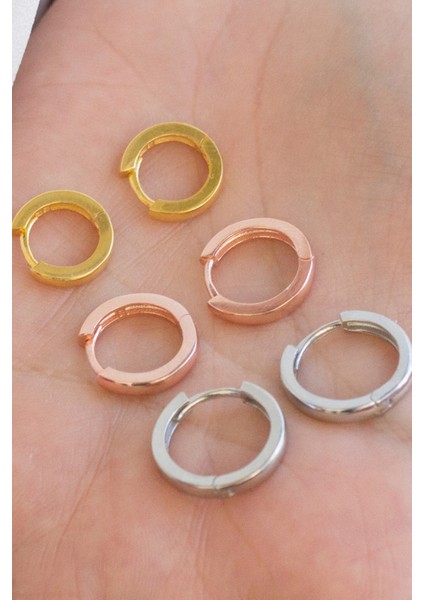 Gümüş Orta Boy Halka Küpe indirimleri