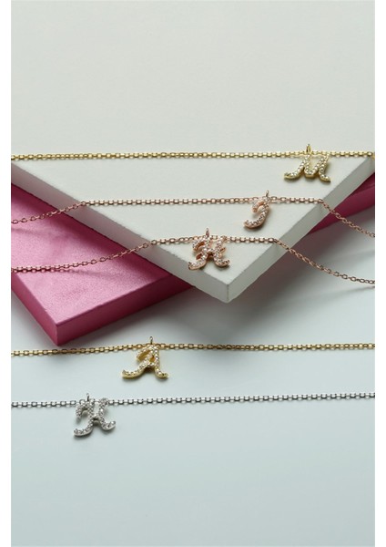 Gümüş Harf Kolye modelleri