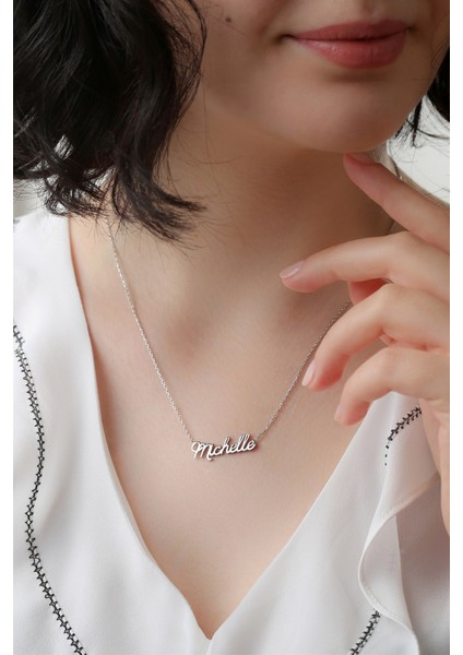 Gümüş Elyazılı Isim Kolye modelleri