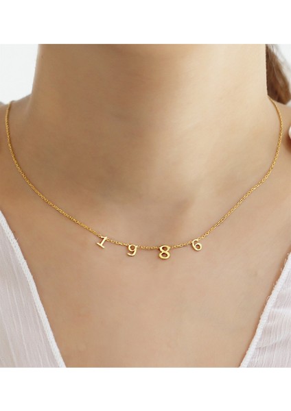 Gümüş Tarihli Sayı Kolye modelleri