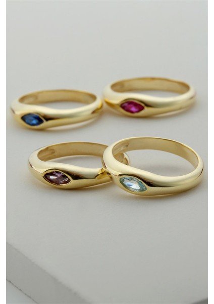 Gümüş Pembe Mekik Taşlı Tasarım Yüzük fırsatları