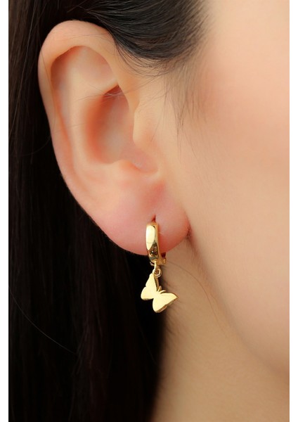 Gümüş Kelebek Küpe